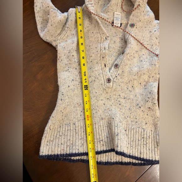 Patagonia Ranchito Wool Blend Buttoned Hoodie Long Sleeved Hooded Sweater Top - Picture 14 of 16